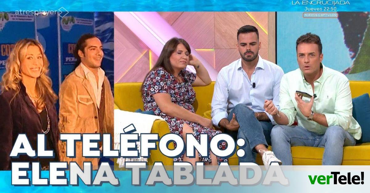 Vertele's tweet card. Elena Tablada llamó a 'Espejo Público' para aclarar el tema que estaban tratando los tertulianos sobre sus inicios con David Bisbal y Chenoa