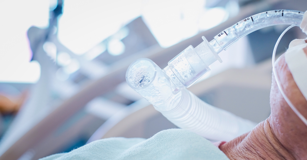 UMIntMed's tweet card. A study by Michigan Medicine determined how many patients who pass spontaneous breathing trials were extubated within six hours and what factors were associated with staying connected to a ventilator.