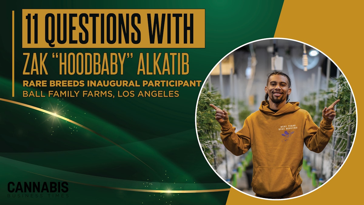 CBTmag's tweet card. From trimmer to trailblazer, Zak “Hoodbaby” Alkatib released his proprietary strain developed in Ball Family Farms’ Rare Breeds program.