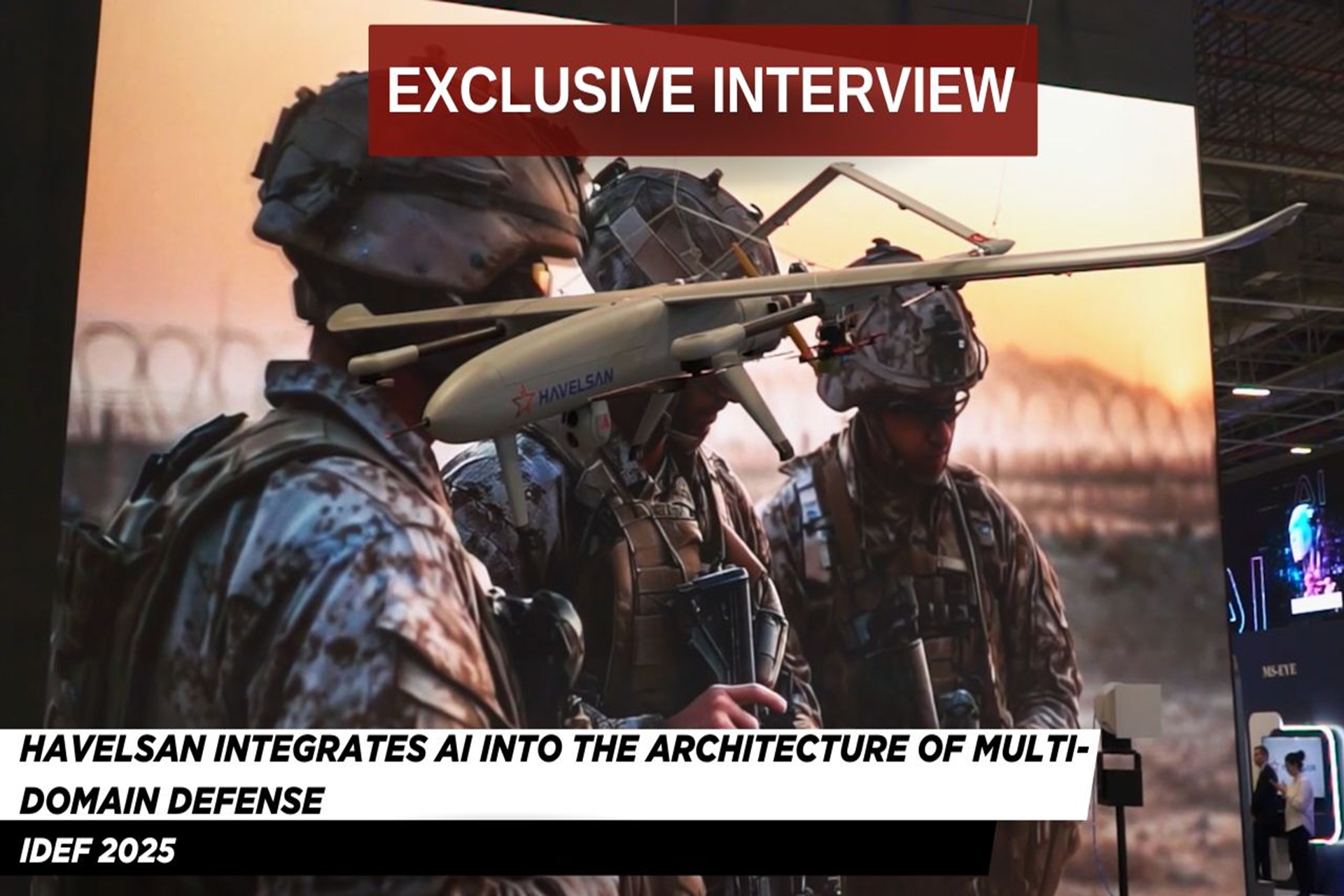 ArmyRecognition's tweet card. IDEF 2025: Havelsan Integrates Artificial Intelligence into the Architecture of Multi-Domain Defense