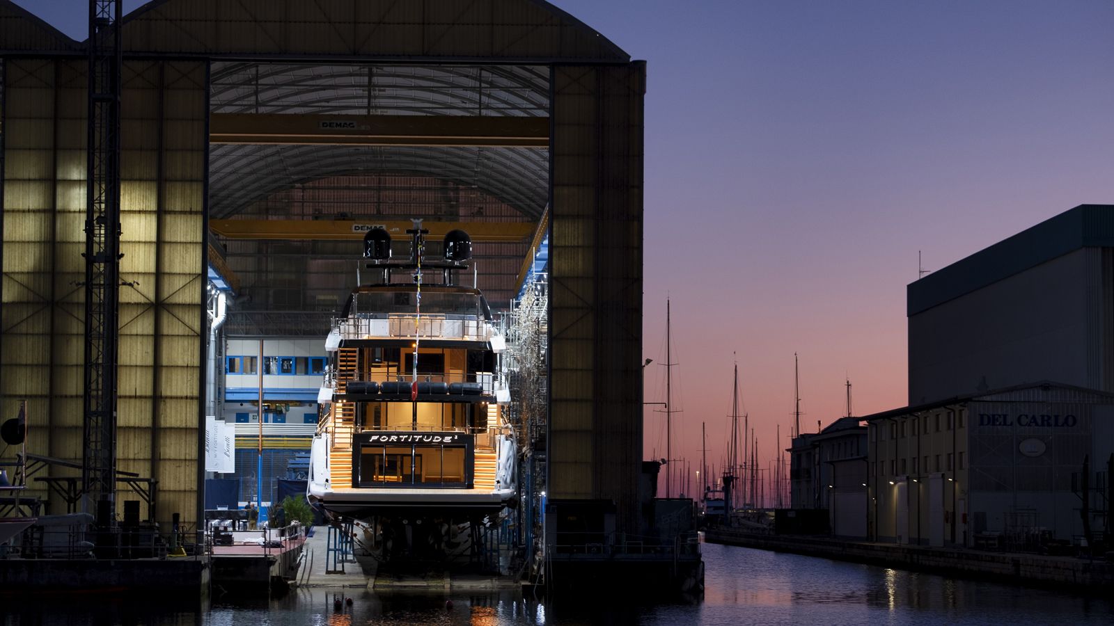 boatint's tweet card. Italian shipyard Benetti has celebrated the delivery of Fortitude1, the latest entry in its flagship Class 44M series. The 44.1-metre fibreglass model was delivered to her owner, a loyal Benetti...