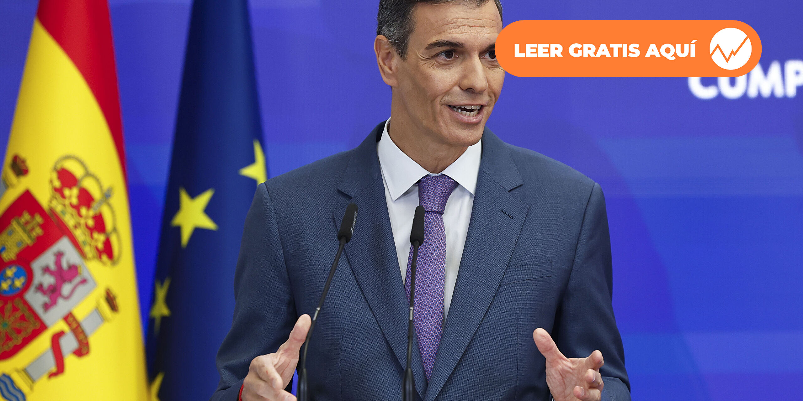 libre_mercado's tweet card. Sánchez no ha tenido tiempo para la autocrítica a pesar de las sombras que se ciernen sobre la economía española.