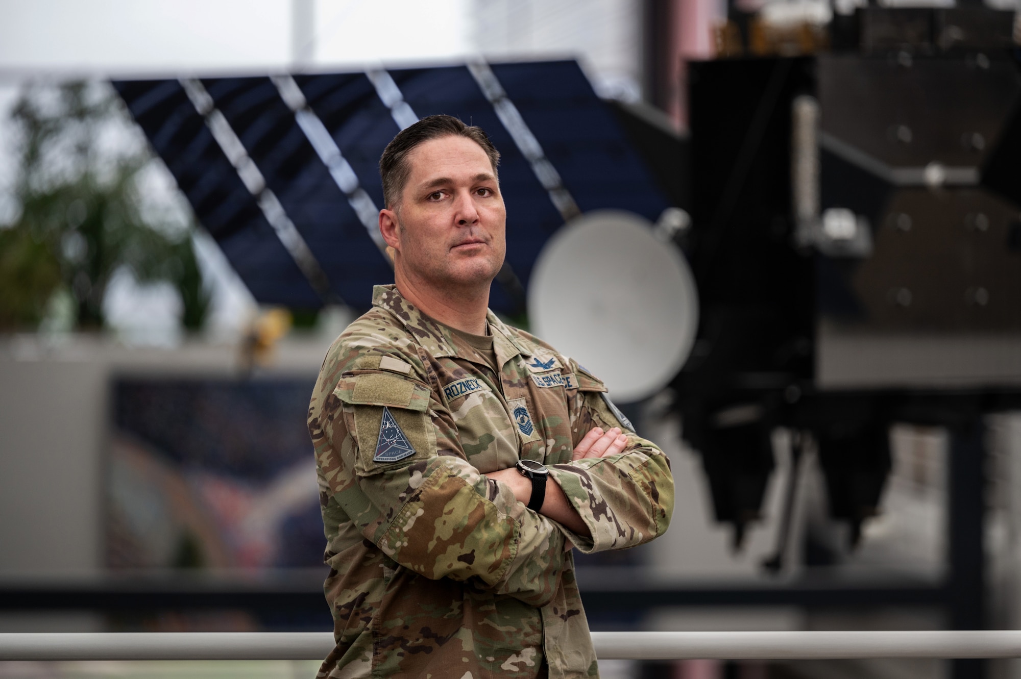 SpaceForceDoD's tweet card. Walk into a room with Chief Master Sgt. Michael Rozneck, and his presence is palpable. He’s a man fueled by passion (and perhaps a few energy drinks), known for his straight-forward approach and his