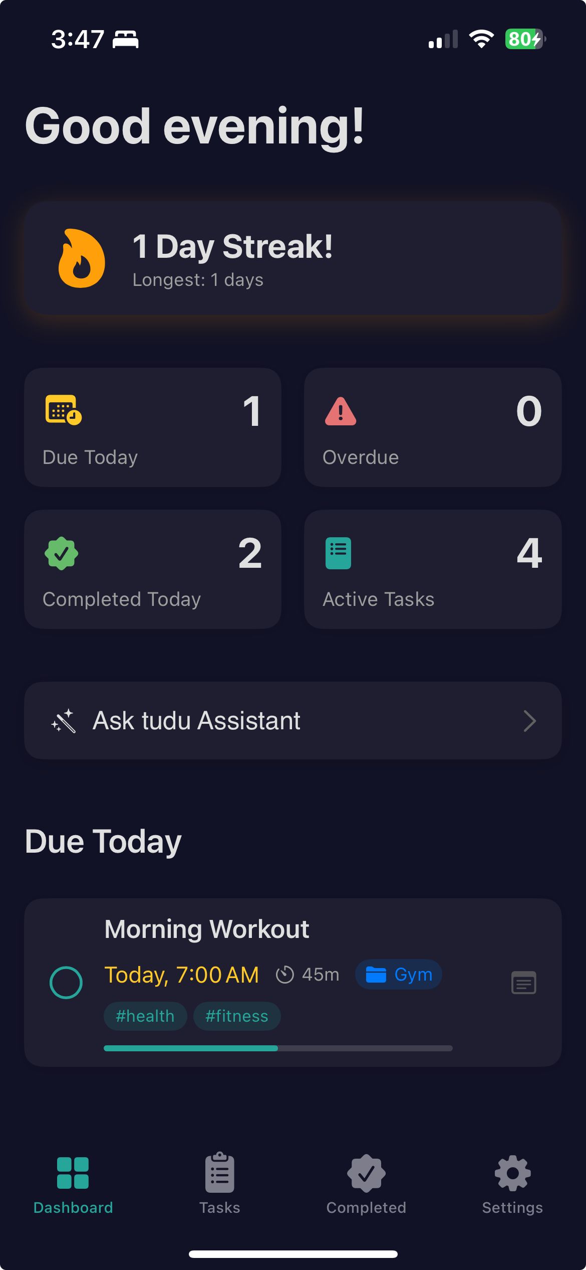 BetaList's tweet card. Turn messy thoughts into organized tasks just by writing them down