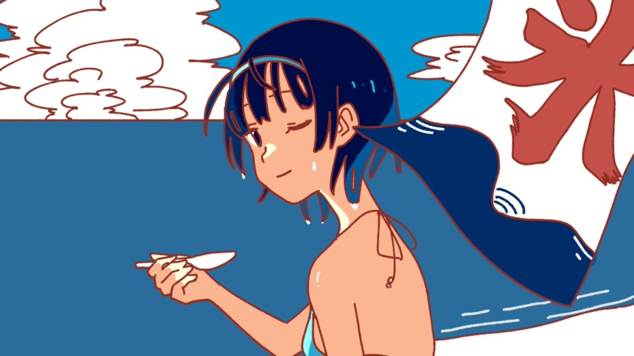 nekoyamadapj's tweet card. ～なおりん様主催「ドキドキ！ 水着投稿祭」参加作品～夏休み！ 青い海！！ すずきつづみ！！！…という...