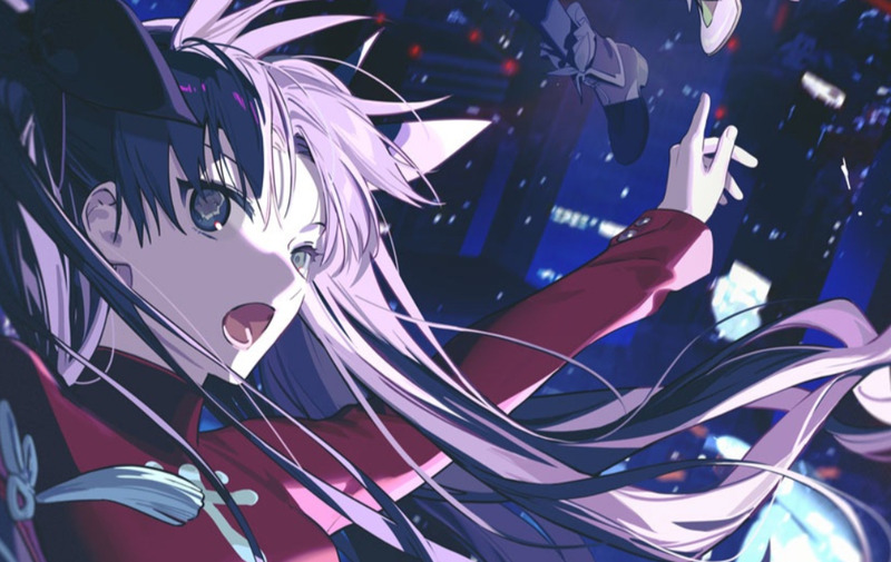alicereiji's tweet card. およさんが『崩壊：スターレイル』×『Fate/stay night [Unlimited Blade Works]』コラボイラスト「ピノコニーの摩天楼を翔ける凛＆アーチャー/星＆ホタル」を公開 :...