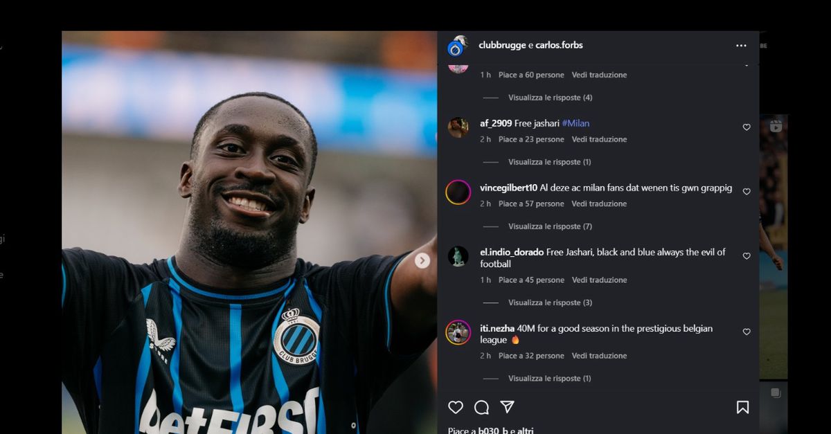 MChannel1899's tweet card. Il Club Brugge è in difficoltà nel gestire i propri social. Su Instagram i tifosi del Milan continuano a commentare su Jashari e il club...