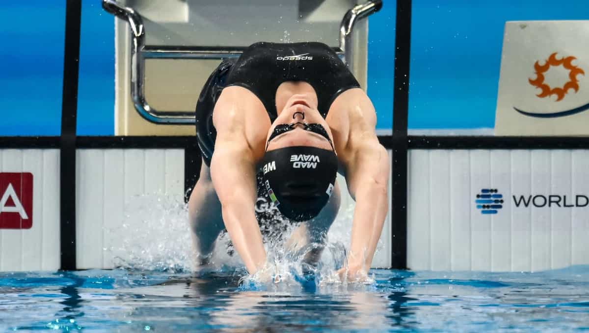 Estadio_ED's tweet card. Tras el éxito en waterpolo y natación artística, la piscina se está mostrando como un muro infranqueable para los nadadores españoles