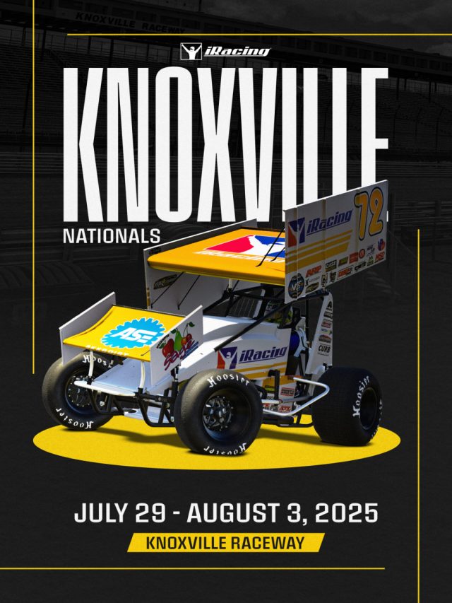 iRacingJA's tweet card. ノックスビル・ナショナルズの開催内容について発表がありました。