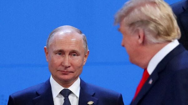 livemint's tweet card. President Donald Trump has cut his proposed deadline for a Ukraine ceasefire from 50 days to just 10–12 days, citing a lack of progress and growing frustration with Russian President Vladimir Putin.
