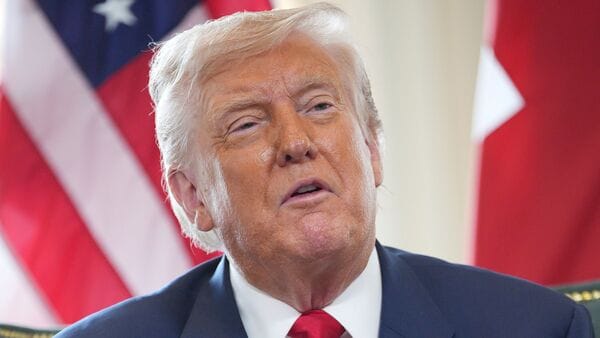 livemint's tweet card. US President Donald Trump said he’s working with Israeli PM Netanyahu on “various plans” to free hostages still held by Hamas in Gaza. With talks stalled, both leaders are exploring “alternative...