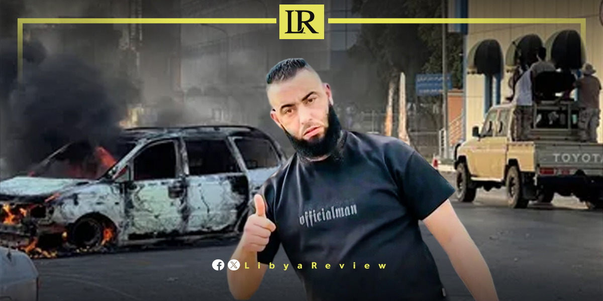 LibyaReview's tweet card. A prominent militia commander in western Libya, Ramzi Al-Lafaa, was killed on Monday during a violent armed clash in the