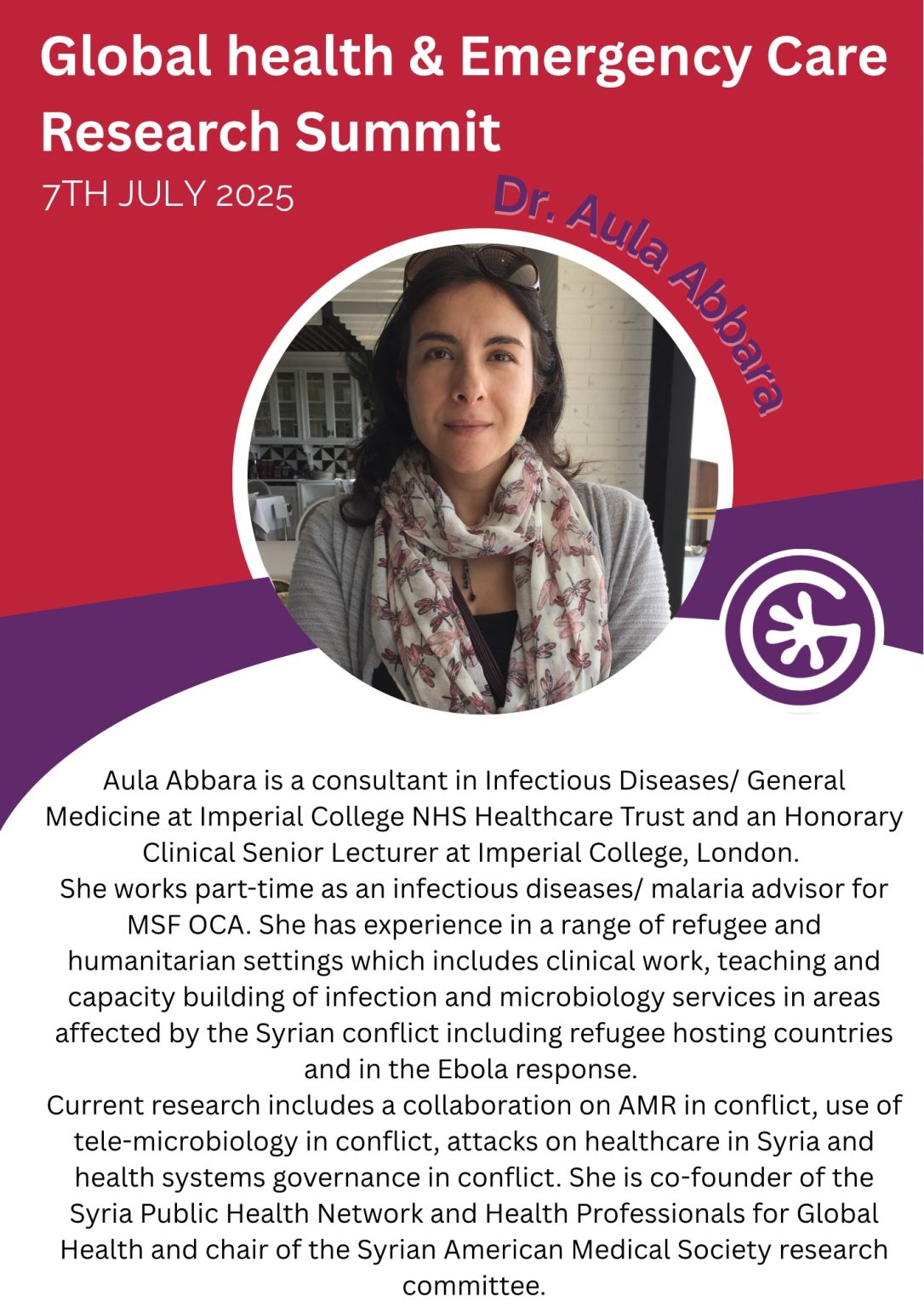GECCoUK's tweet card. 🌍 We’re so excited for the Research Ethics Workshops at our Global Health & Emergency Care Research Summit on July 7th 🌍 🎤 Meet the panelists leading the conversations🗣️ 🆘 Humanitarian Emergen...