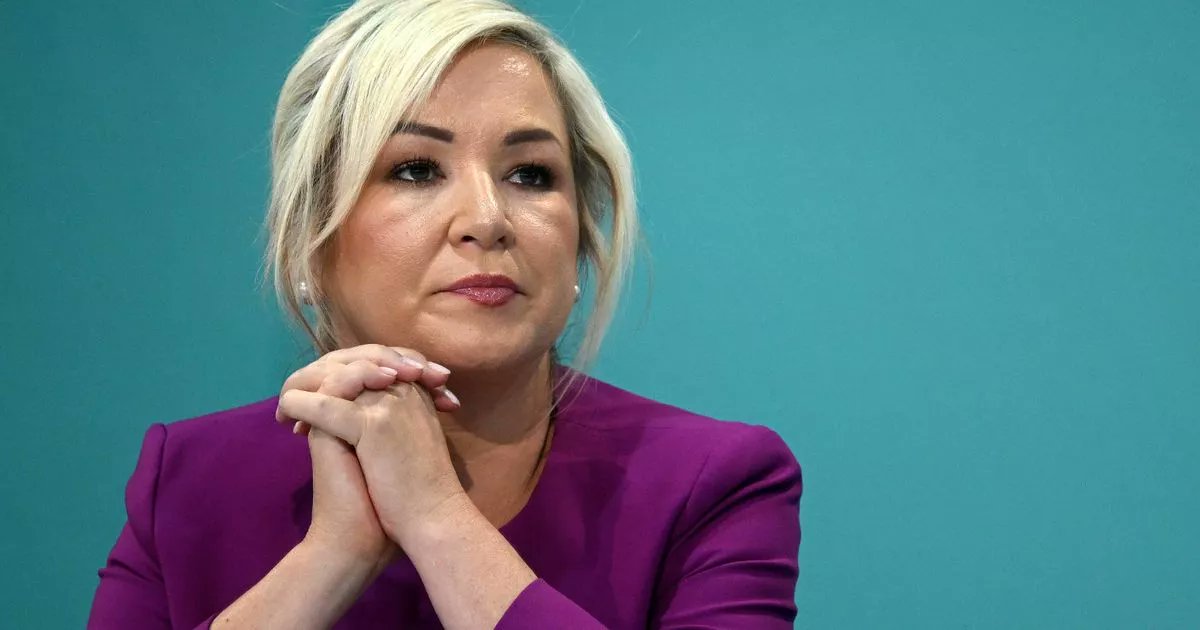BelfastLive's tweet card. It comes after an interview Michelle O’Neill gave in which a DUP and TUV representative accused her of “trying to shift blame onto the British state”.
