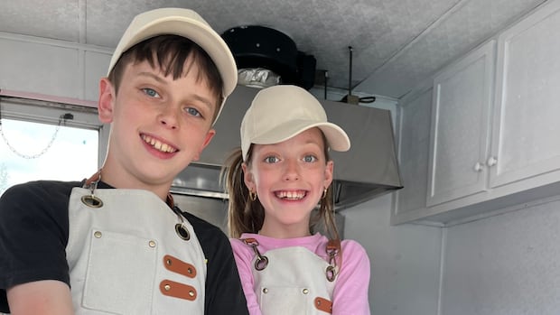 survivornetca's tweet card. Zaylah and Xavier Adams, age 10 and 12, opened Nan's Freezer in honour of their grandmother, who passed away earlier this year.