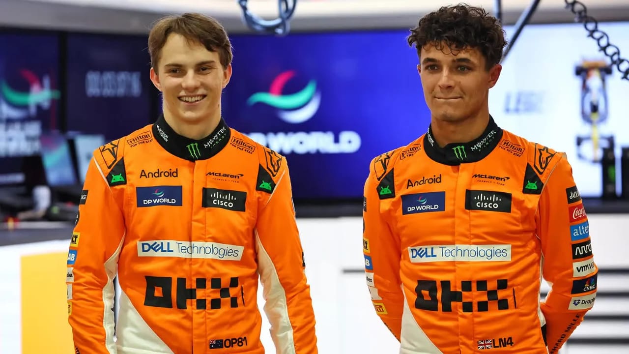 NorvanReports's tweet card. Piastri and Norris: A Championship Duel in Formula 1 McLaren's dynamic duo, Oscar Piastri and Lando Norris, are racing like