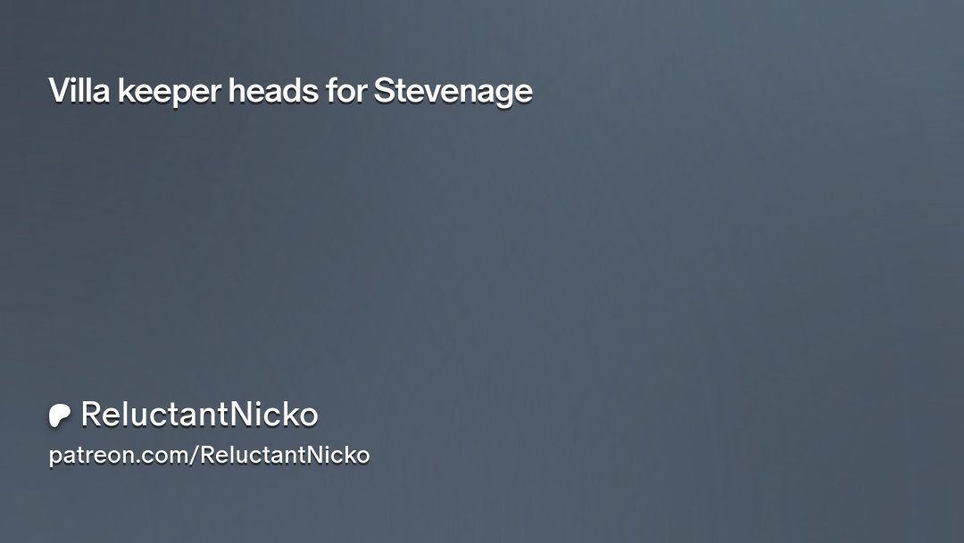 reluctantnicko's tweet card. Get more from ReluctantNicko on Patreon