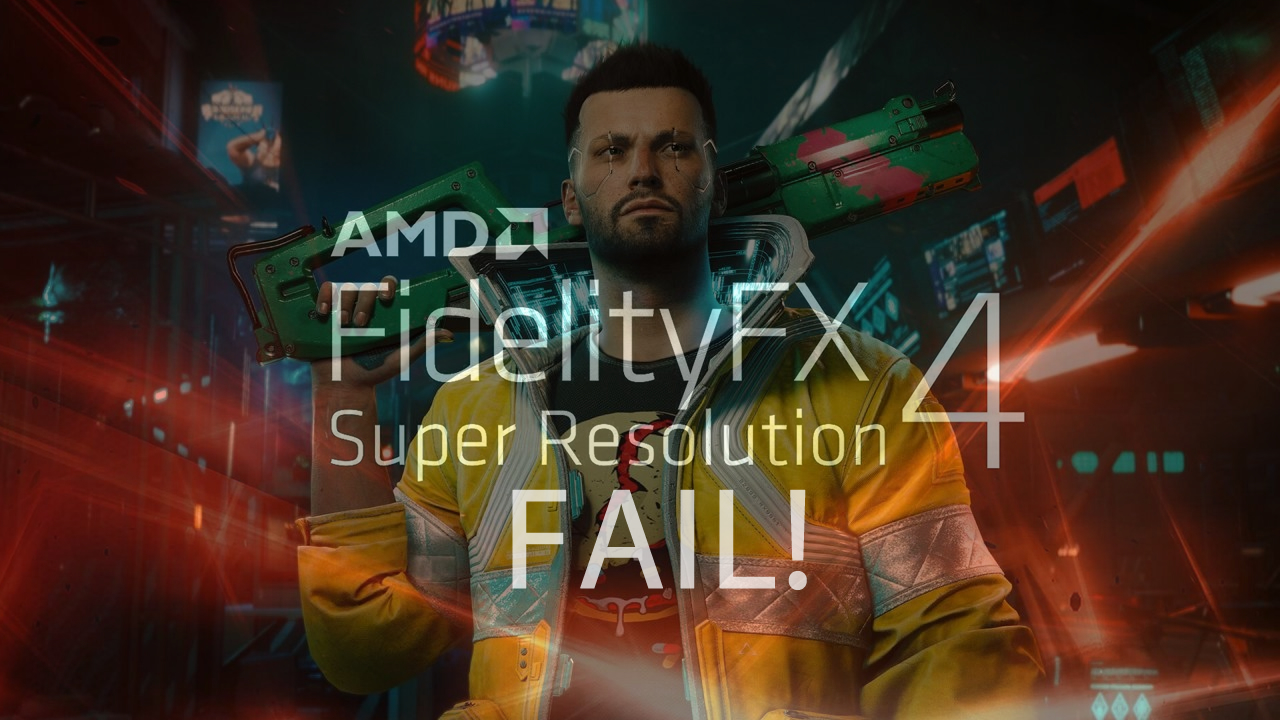 OC3D's tweet card. Radeon's AMD FSR 4 driver for Cyberpunk 2077 is MIA, over 12 days after the release of update 2.3. Not a good look for team Radeon.