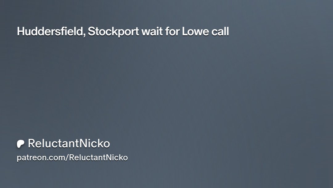 reluctantnicko's tweet card. Get more from ReluctantNicko on Patreon