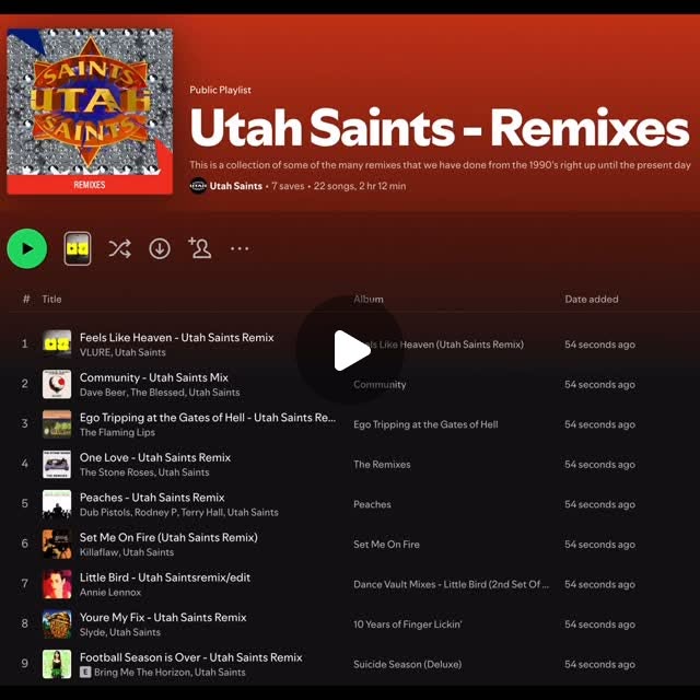 UtahSaints's tweet card. Utah Saints (@utahsaints) • Instagram reel