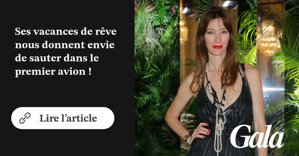 GALAfr's tweet card. Mareva Galanter en Polynésie : ses vacances de rêve nous donnent envie de sauter dans le premier...
