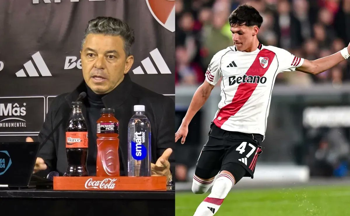 RiverLPM's tweet card. El Muñeco puntualizó en varios futbolistas luego del empate ante San Lorenzo, y uno de ellos fue el volante de 17 años. Mirá qué dijo.