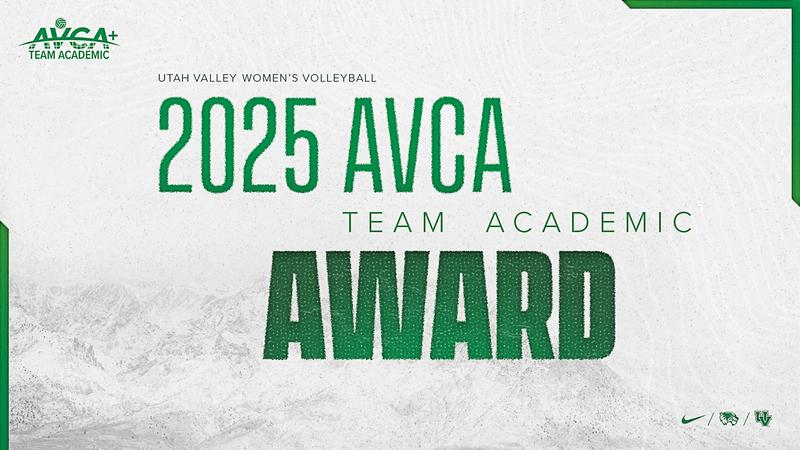 UVUwvb's tweet card. LEXINGTON, Ky. – The American Volleyball Coaches Association (AVCA) announced its annual Team Academic Award, sponsored by Intent, on Monday morning. Utah Valley women's volleyball received the honor...