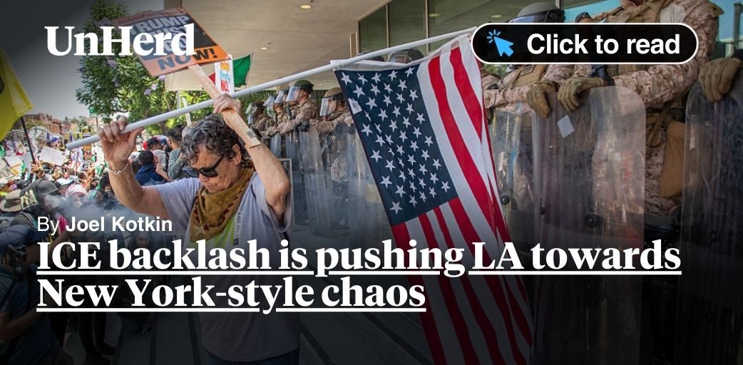 joelkotkin's tweet card. Los Angeles politicians have long dreamt of their city overtaking New York as North America’s dominant economic centre. Yet if LA is now becoming more like New York, it is for entirely the wrong...