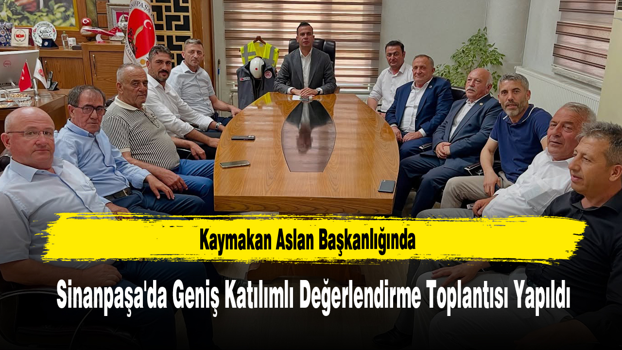 AfyonTurkeli's tweet card. Kaymakam Emrah Aslan başkanlığında gerçekleştirilen toplantıda, orman yangınları, sahipsiz hayvanlar, düğün magandaları ve kamu yatırımları ele alındı.