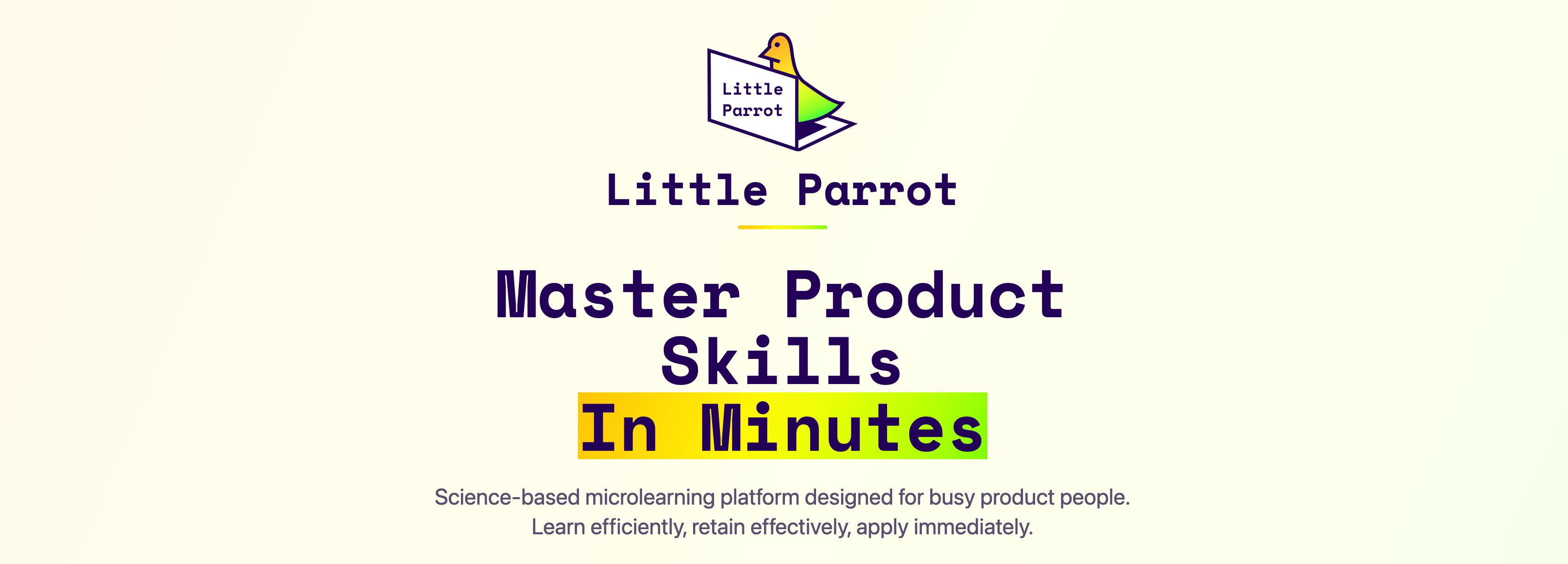 BetaList's tweet card. Science-based microlearning platform designed for busy product people