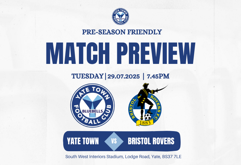 YateTownFC's tweet card. MATCH PREVIEW: Yate Town v Bristol Rovers XI - Yate Town Football Club
