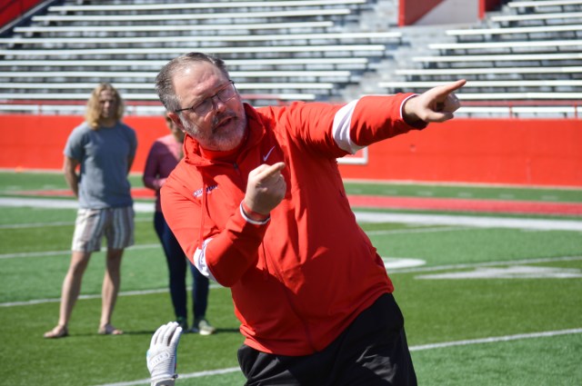 BarryOnCampus's tweet card. Beginning his 16th season at Illinois State, head coach Brock Spack said, “I think we’re better than we were a year ago and we’ll see.”