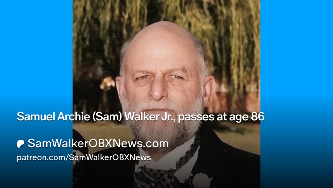 SamWalkerOBX's tweet card. Get more from SamWalkerOBXNews.com on Patreon
