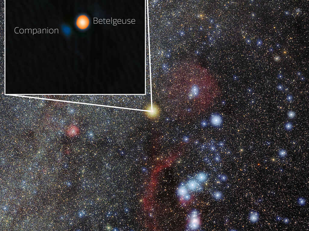 ChemaTierraNews's tweet card. Por primera vez se ha observado al acompañante de una supergigante roja y se trata de Betelgeuse.