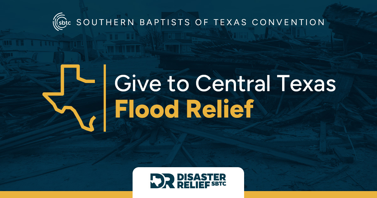 NathanLorick's tweet card. Give to support Texas flood relief | SBTC Disaster Relief