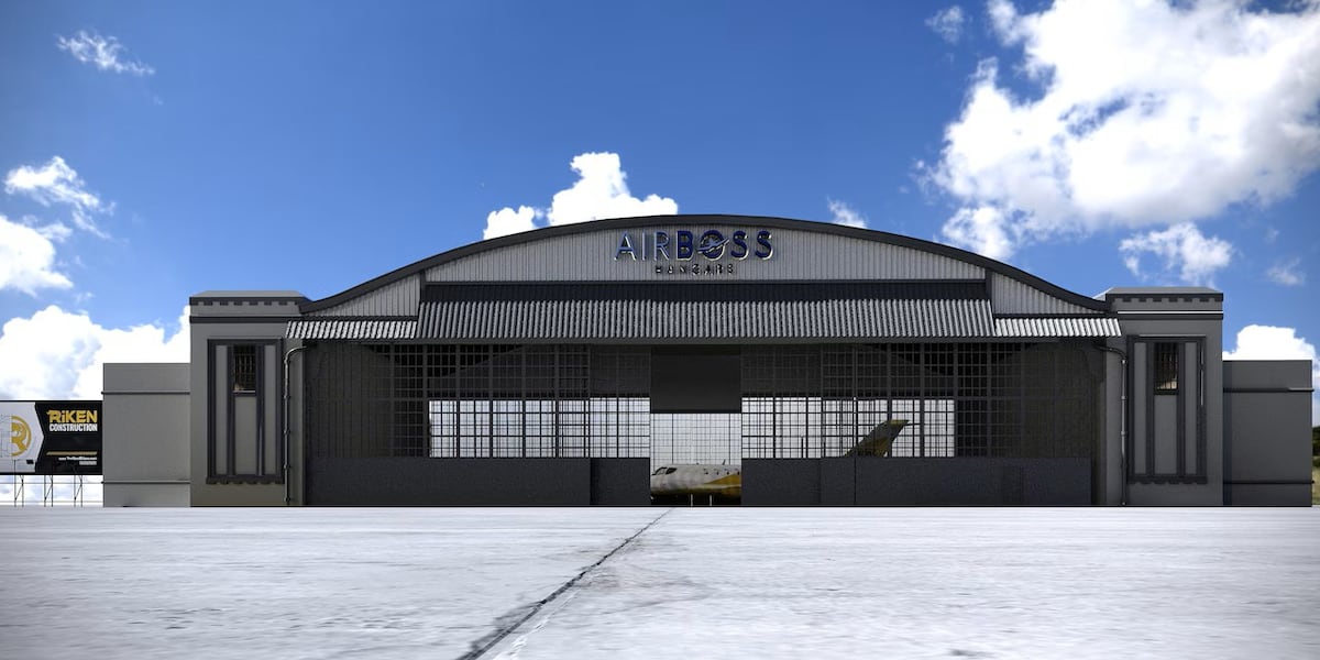 FOX10News's tweet card. Built in the 1940s, the WWII-era hangar is set to undergo a more than $2 million dollar renovation.