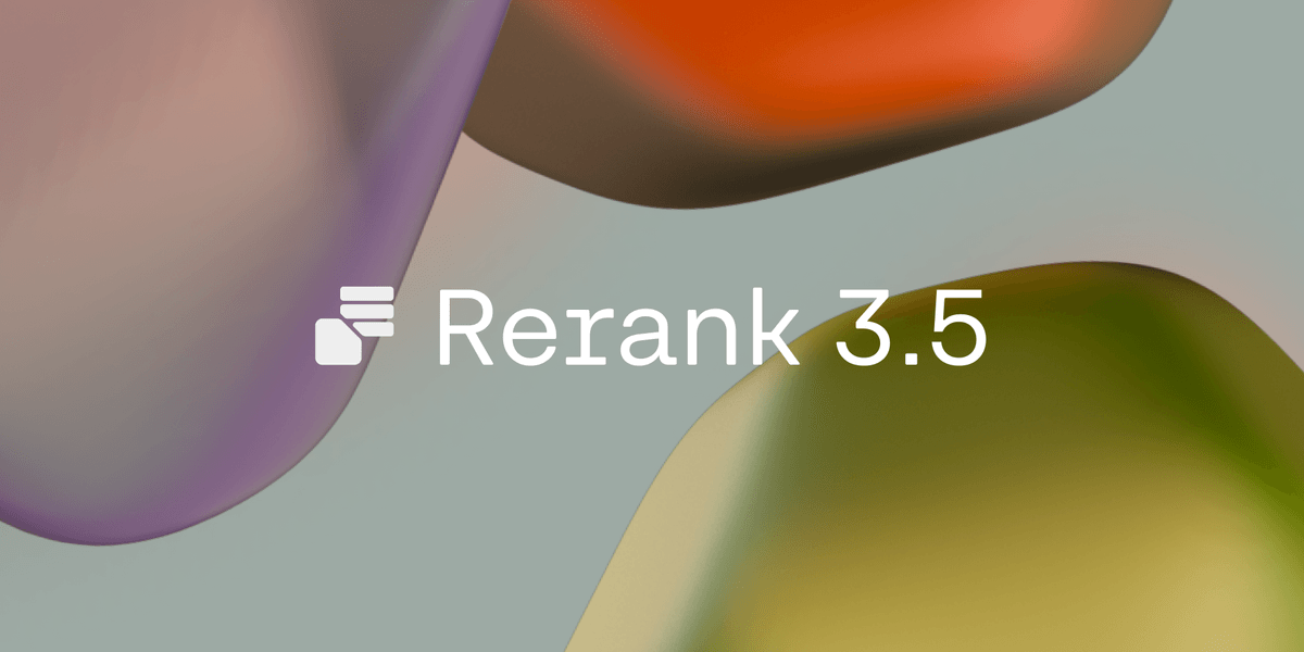 po3rin's tweet card. Rerank 3.5 delivers improved reasoning and multilingual capabilities to search complex enterprise data with greater accuracy. 