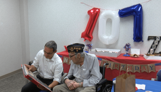 WFRVLocal5's tweet card. APPLETON, Wis. (WFRV) – The John H. Bradley VA Clinic in Appleton is hosted a special birthday celebration for Clarence Zahringer, a World War II veteran who turned 107 years old. Zahringer s…