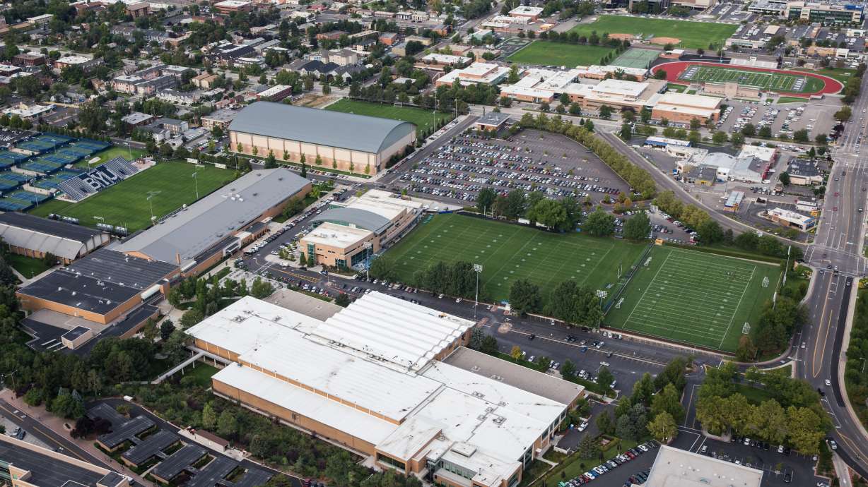 ClarkGilbert's tweet card. Brigham Young University West Campus will be the home of its new medical school, the university announced on Monday. This is where Provo High School was formerly located.