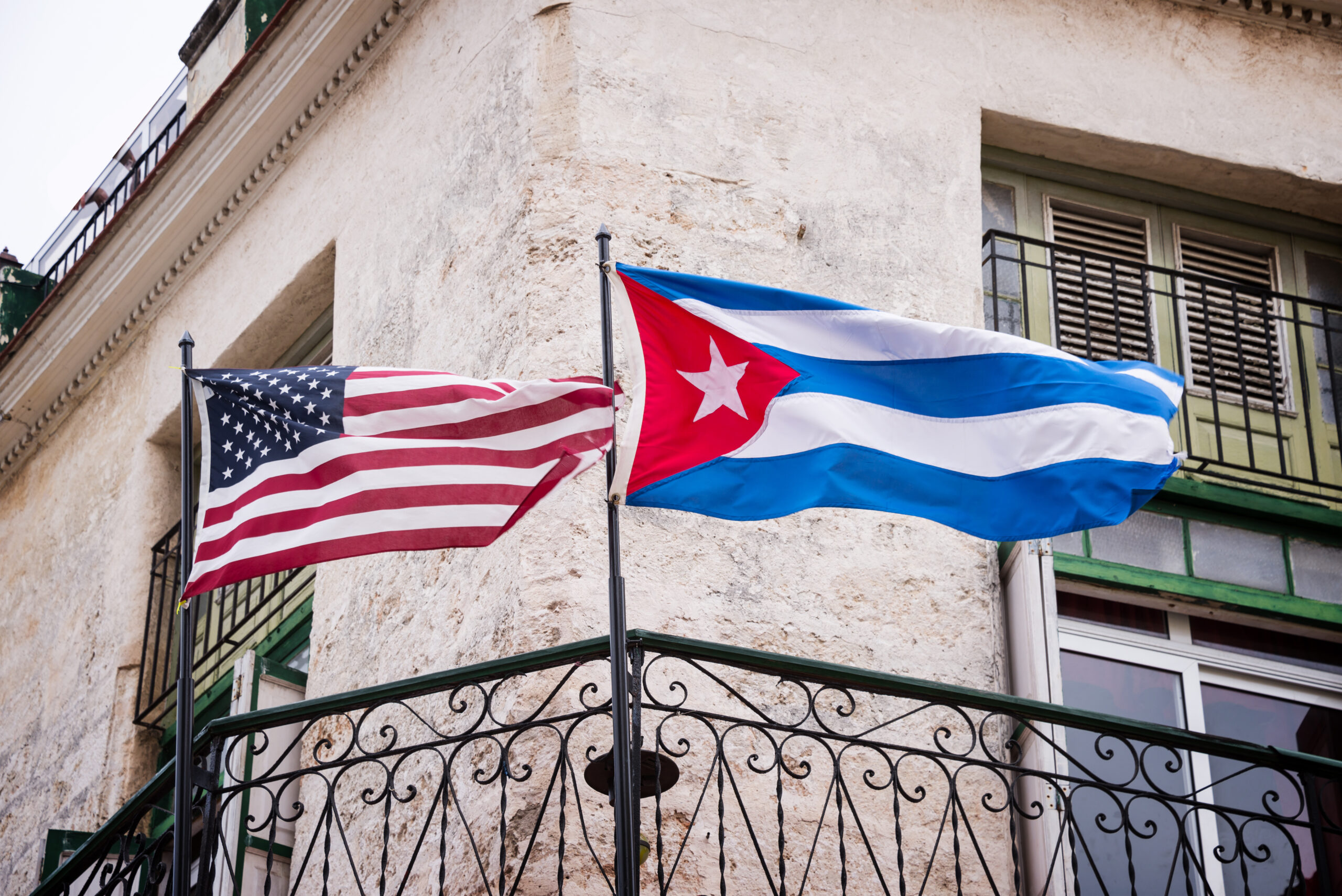 AllianceForCuba's tweet card. A discussion of a new QI brief on U.S.-Cuban relations.