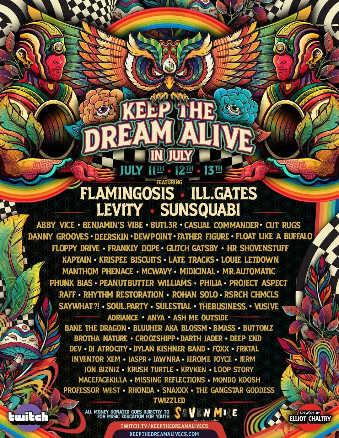 Electric_Hawk's tweet card. This summer, music meets mission in a powerful way. The third annual Keep the Dream Alive Festival (KTDA) is set to stream live from July 11th to 13th, 2025, uniting the global electronic music...