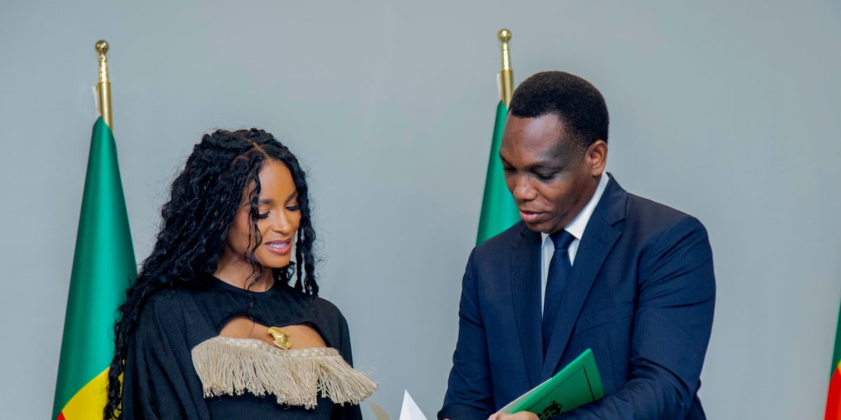 WLOX's tweet card. Singer Ciara is one of the first public figures to become a citizen of Benin under a recent law by the small West African country granting citizenship to descendants of enslaved people.