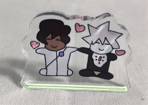 nunoge100's tweet card. (ラブラブver.)ジュナカル自立ミニアクリルスタンドは山盛り酢の物 モフフの作品です。通販、予約は業界最速のフロマージュブックスにお任せ！