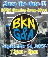 ArcadeBrooklyn's tweet card. Buy-Sell-Trade event. RetroGaming, Art, Toys and much more. $1 Entree.