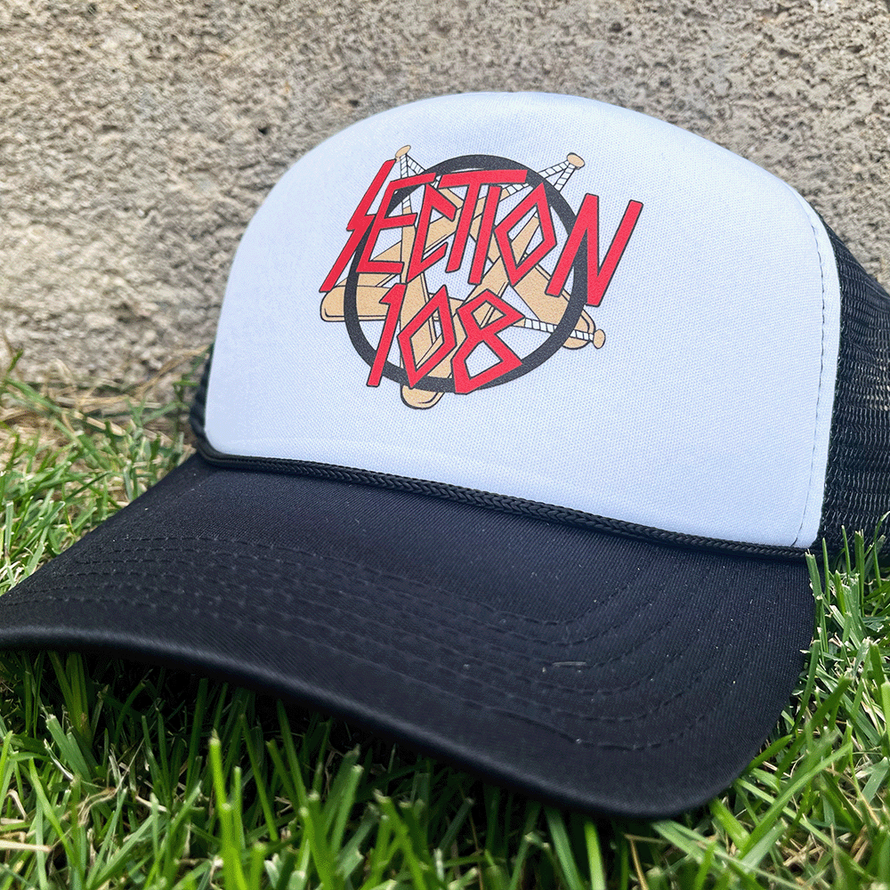 chorizy's tweet card. A long-time project by MSS finally hits the market! VERY limited edition hats made for you...the loyal 108 fan. Our classic Slay-108er logo on a...