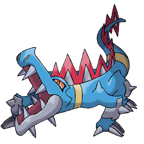 lore_artista's tweet card. Complete artwork of a fanmade Mega Evolution for the Pokémon Feraligatr. Made by Lorenzo Antônio, lore_artista.