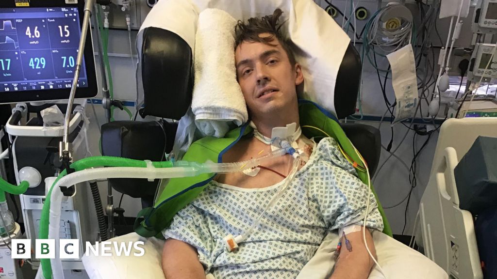 BBCYork's tweet card. Luke Oldfield shares his story for the first time after collapsing at the Great North Run in 2019.