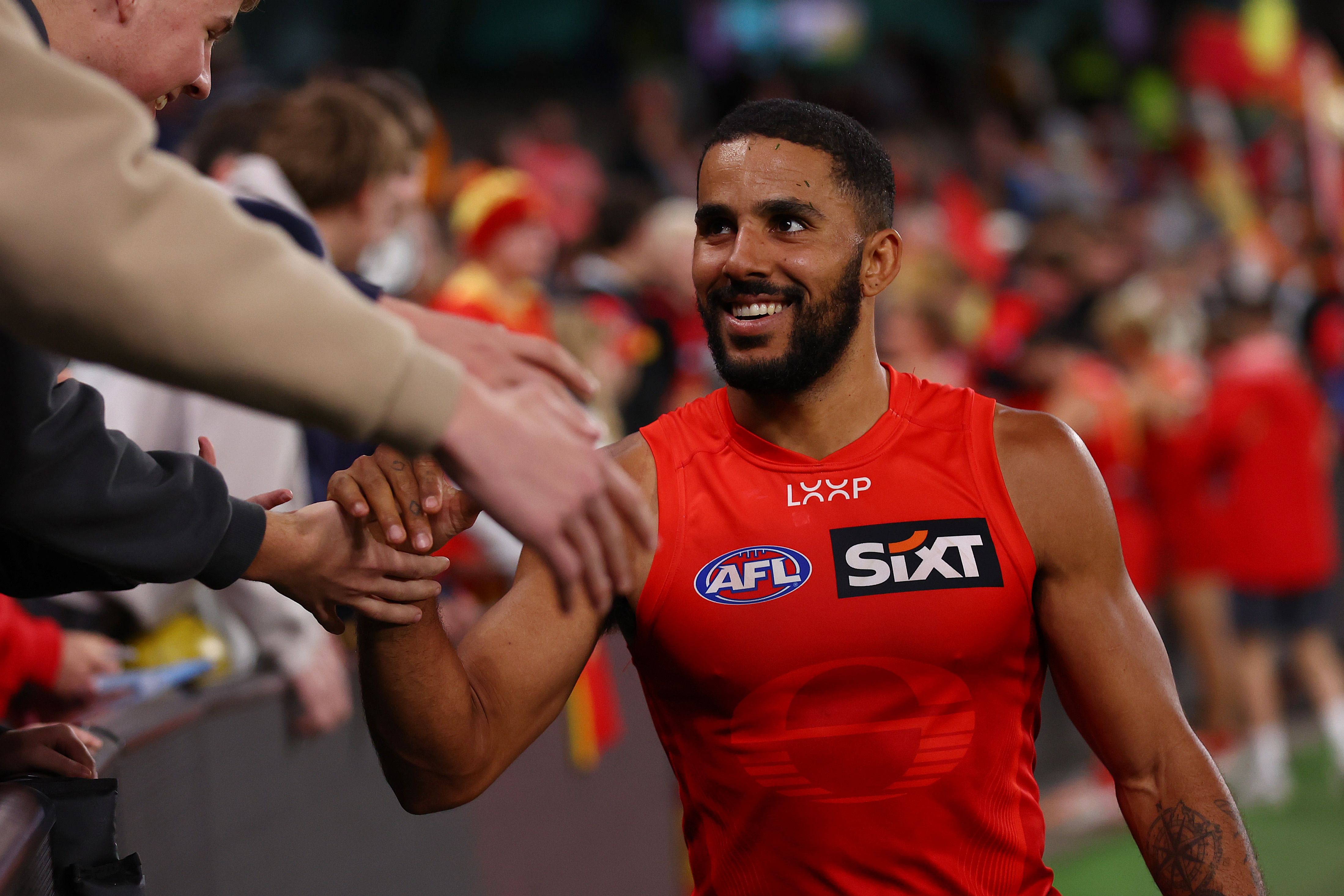 GoldCoastSUNS's tweet card. Following a fortnight on the sideline, SUNS midfielder Touk Miller is in contention to return to action this Saturday against Richmond, and the vice-captain is not alone.