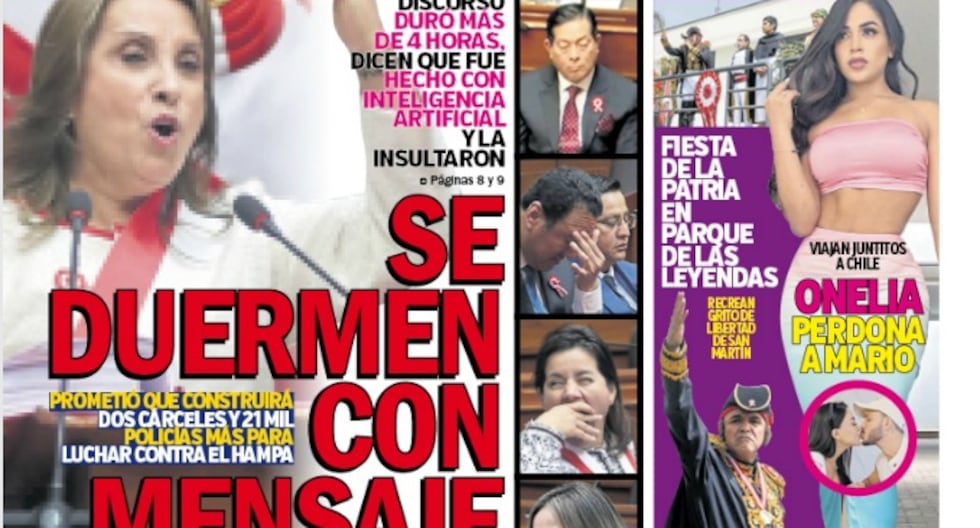 tromepe's tweet card. SE DUERMEN CON MENSAJE DE DINA