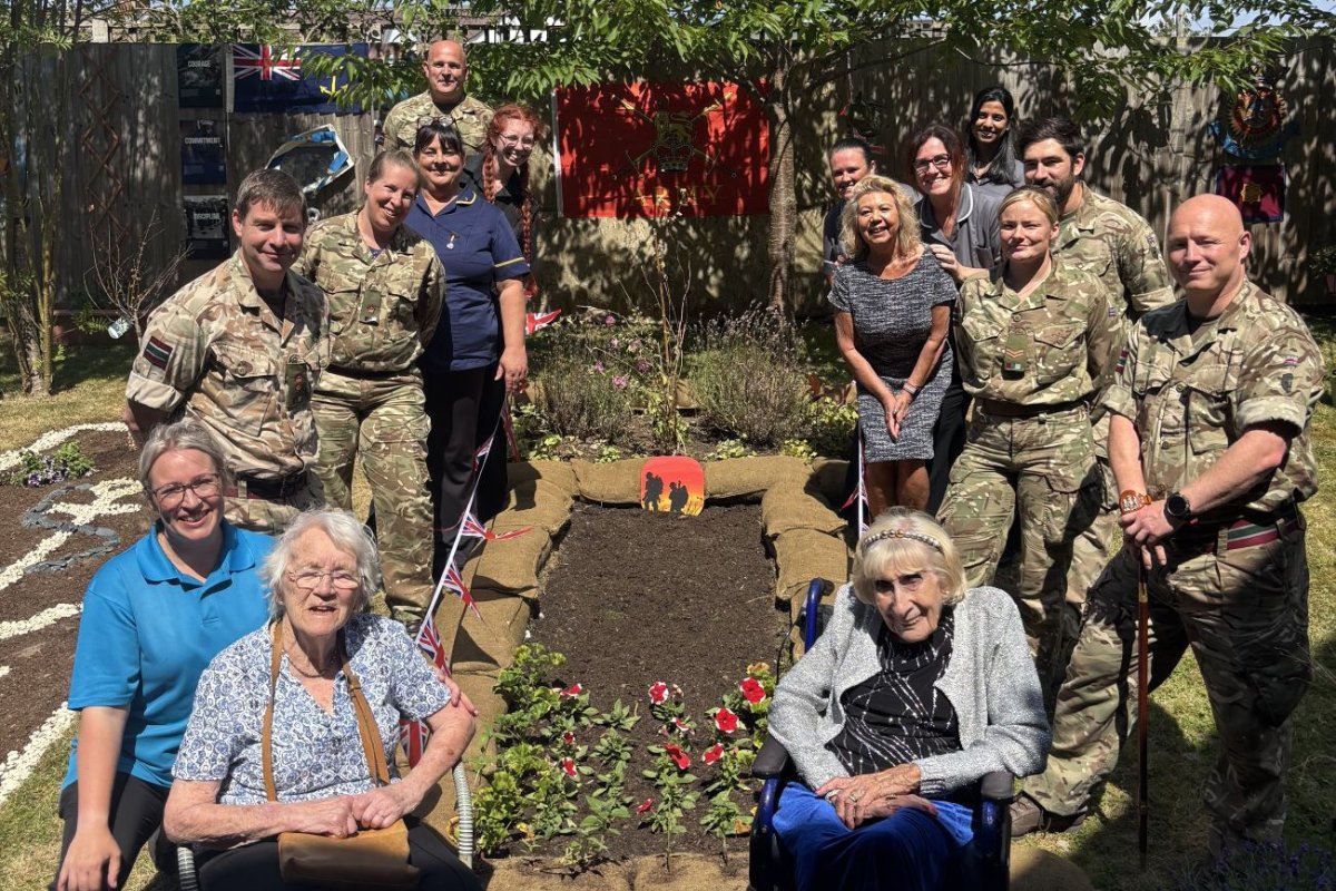 standardchester's tweet card. A care home community garden project has blossomed into a shared triumph.